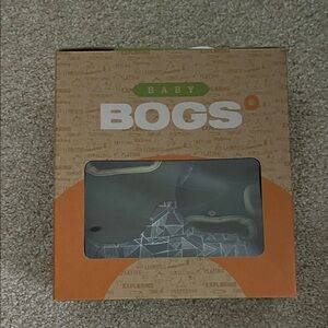 Bogs Baby Boots in Gray and Olive